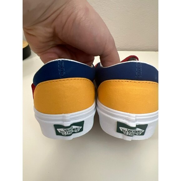 NEW Vans | Classic Slip-On Red‎ Blue Yellow Sz M6/W7.5 - Picture 5 of 6
